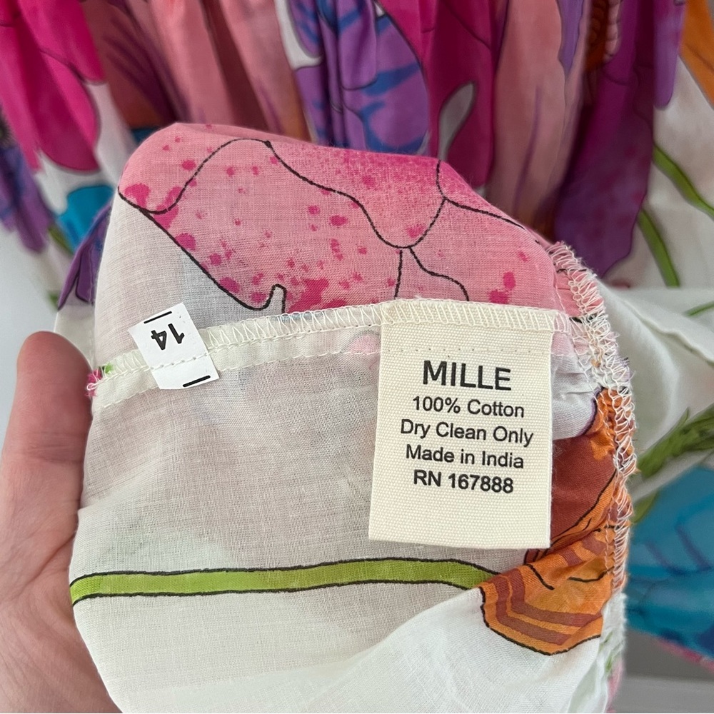 Mille Kiki Mini Dress in Sedgwick Floral Size Large New - Picture 8 of 9